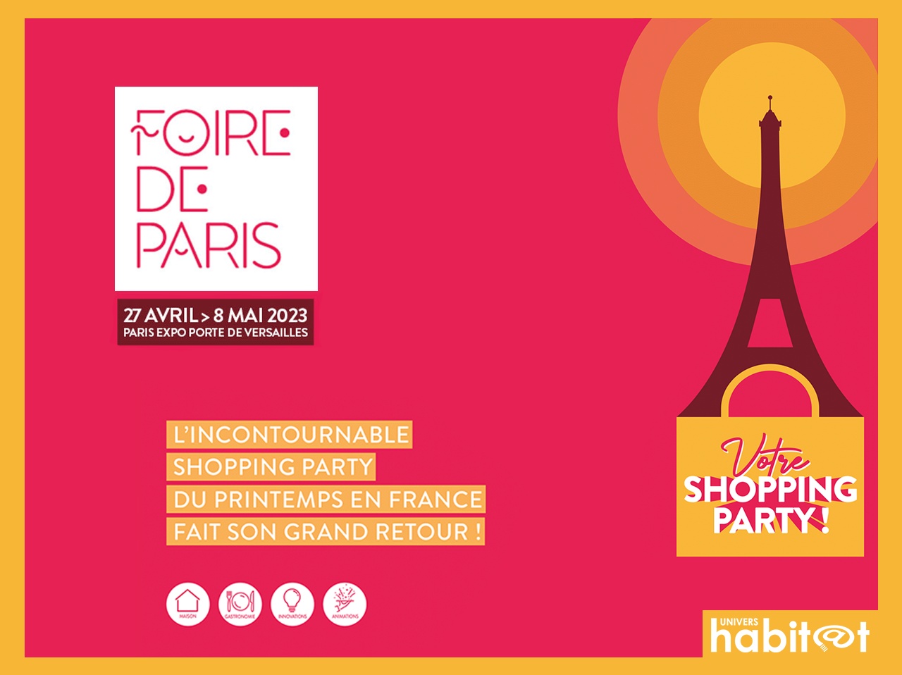 La Foire de Paris revient du 27 avril au 8 mai 2023