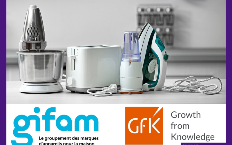 Étude Gifam/GfK : le Petit Électroménager en baisse vs 2021, mais en croissance vs 2019