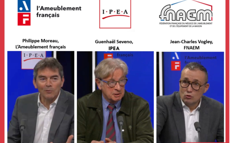 La filière meuble veut susciter le désir d’achat ¤ Résultats 2022 et prospectives avec l’IPEA, la FNAEM et l’Ameublement français