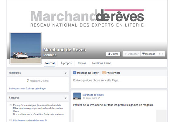 Marchand de rêves sur FB