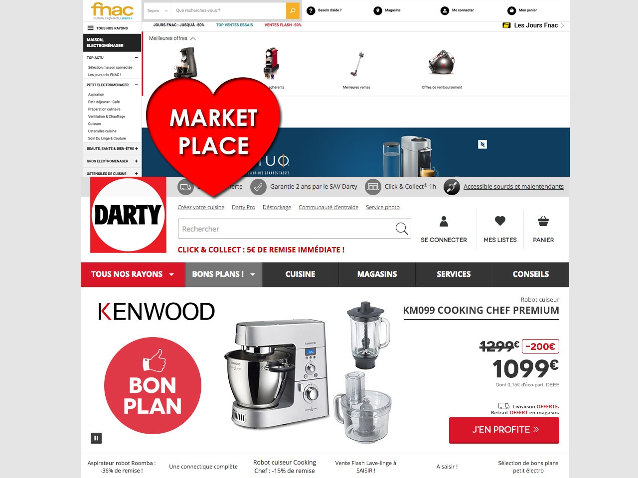 Darty sur la marketplace de Fnac.com