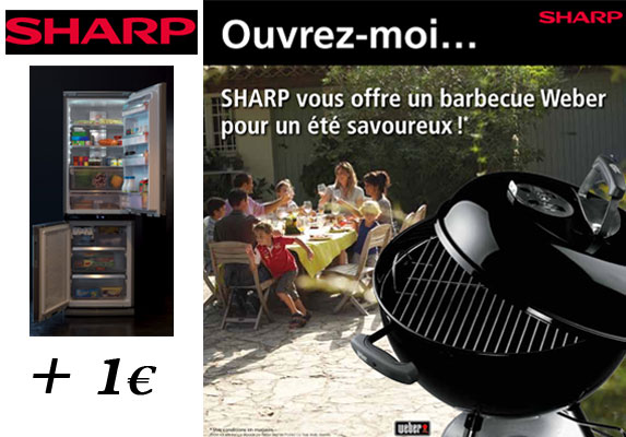 Un réfrigérateur + 1€ = un barbecue