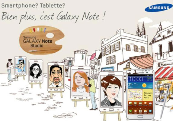 Tournée Galaxy Note Studio!