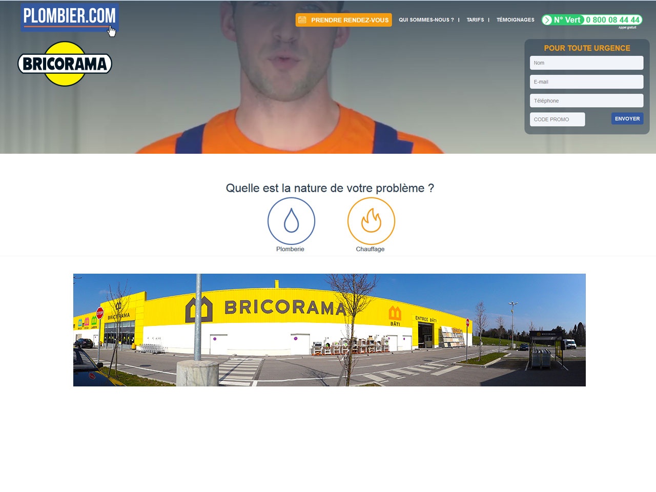 BRICORAMA lance un nouveau service avec Plombier.com