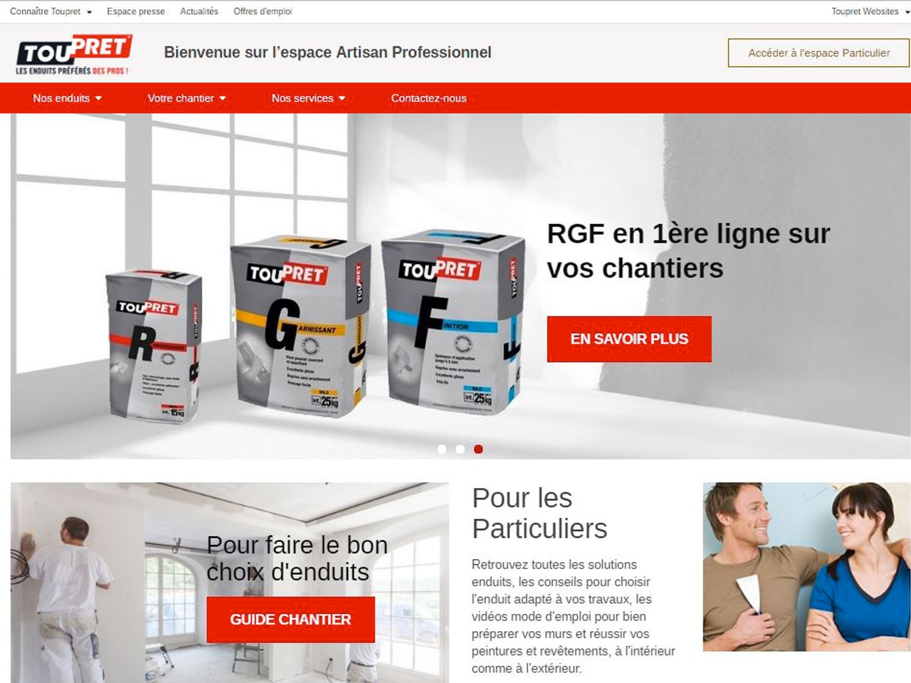 Transformation digitale, nouveau site internet à  la clé pour Toupret