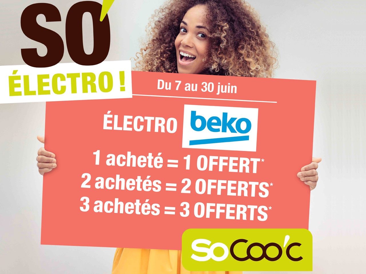 Offre pour les 10 ans de partenariat entre SoCoo’c et Beko