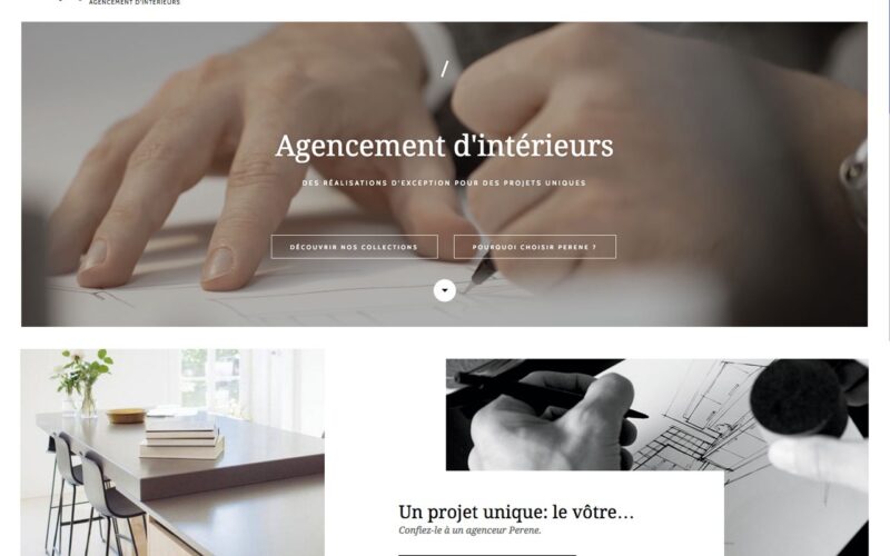 Nouveau Site Internet pour Perene