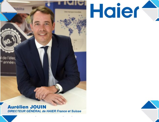 Haier nomme Aurélien Jouin au poste de Directeur Général de Haier France et Suisse
