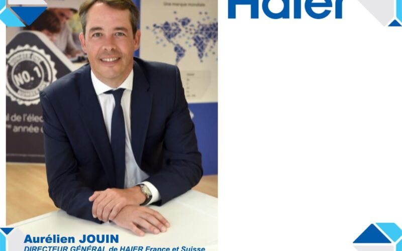 Haier nomme Aurélien Jouin au poste de Directeur Général de Haier France et Suisse