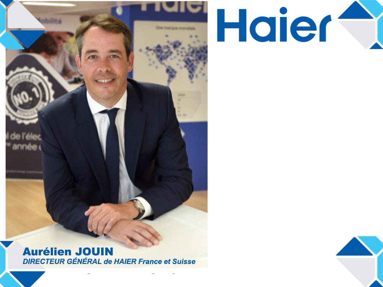 Haier nomme Aurélien Jouin au poste de Directeur Général de Haier France et Suisse