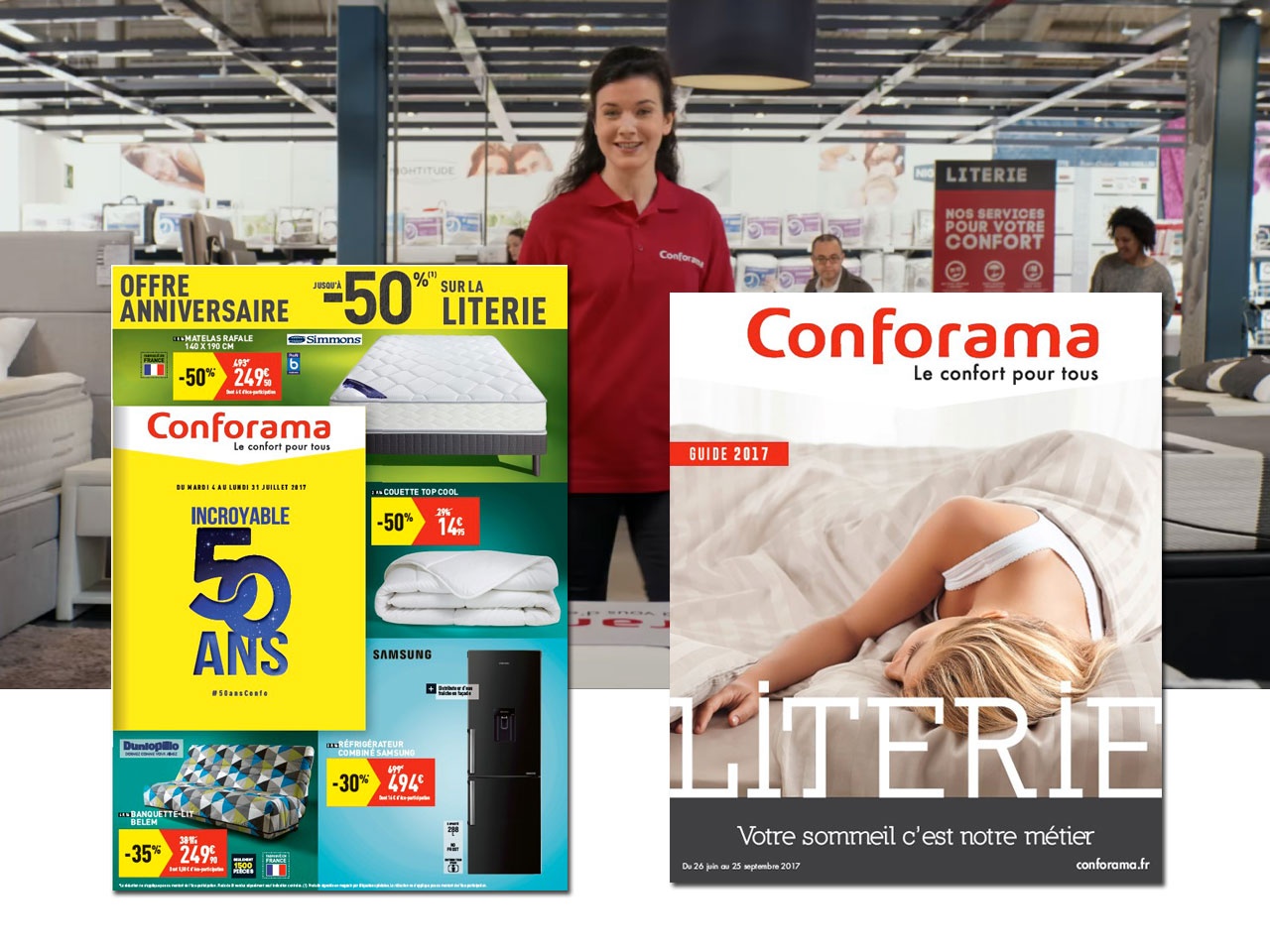 Conforama comme expert de la literie