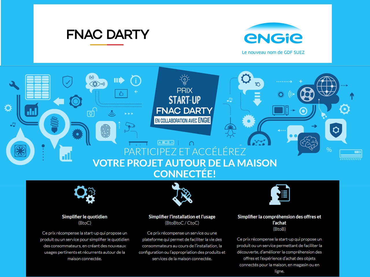 La maison connectée au coeur du Prix Start-up Fnac Darty 2017, en partenariat avec ENGIE