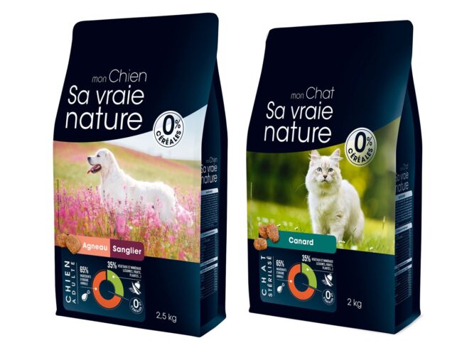 Pas de céréales dans les croquettes de Botanic