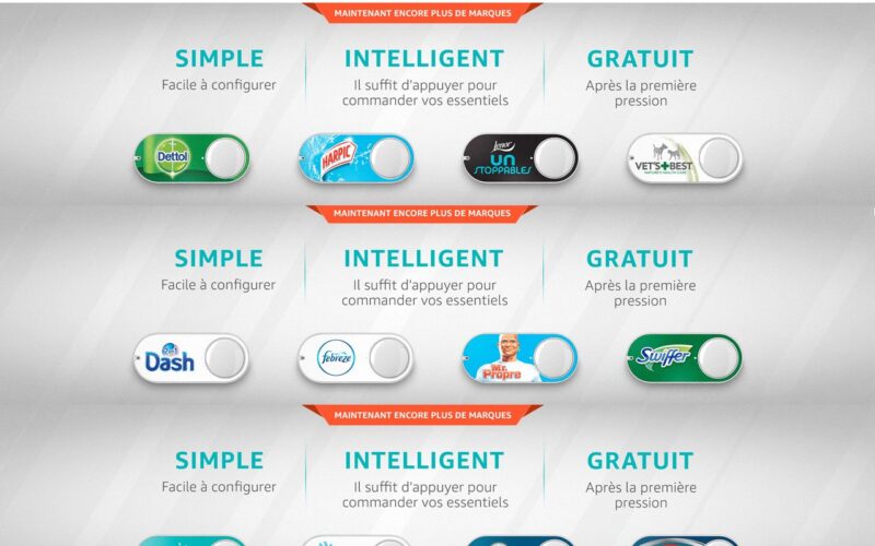 Sélection étendue pour les Dash Buttons d’Amazon