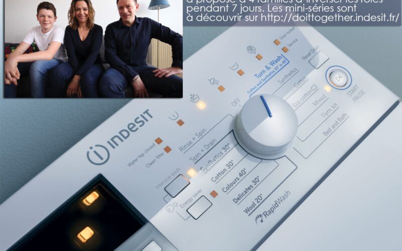Indesit invite à  un meilleur partage des tâches ménagères