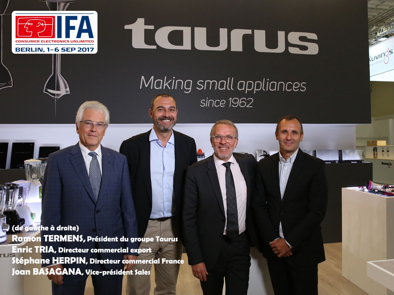 Le Groupe TAURUS : retour sur l’IFA 2017