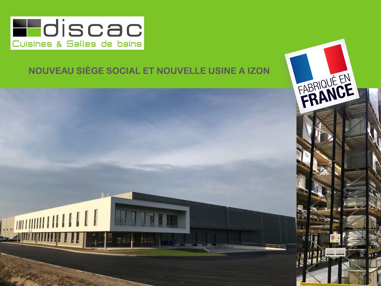 L’entreprise DISCAC a construit un nouveau siège social à  Izon (33)