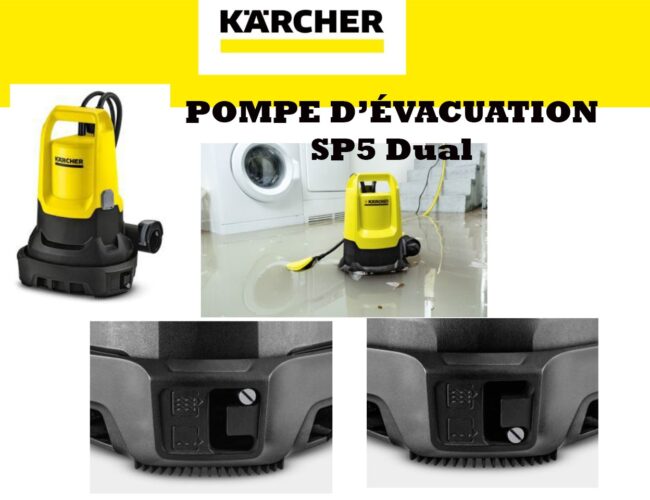 Kärcher lance la SP5 Dual, une pompe d’évacuation 2 en 1