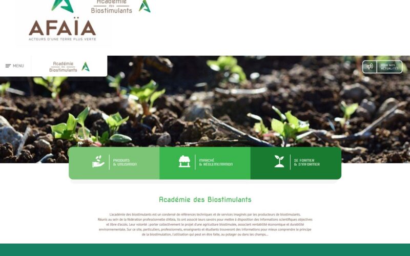 AFAàA lance le nouveau site web : « Académie des biostimulants »