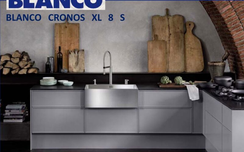 BLANCO présente CRONOS XL 8 S en acier inoxydable
