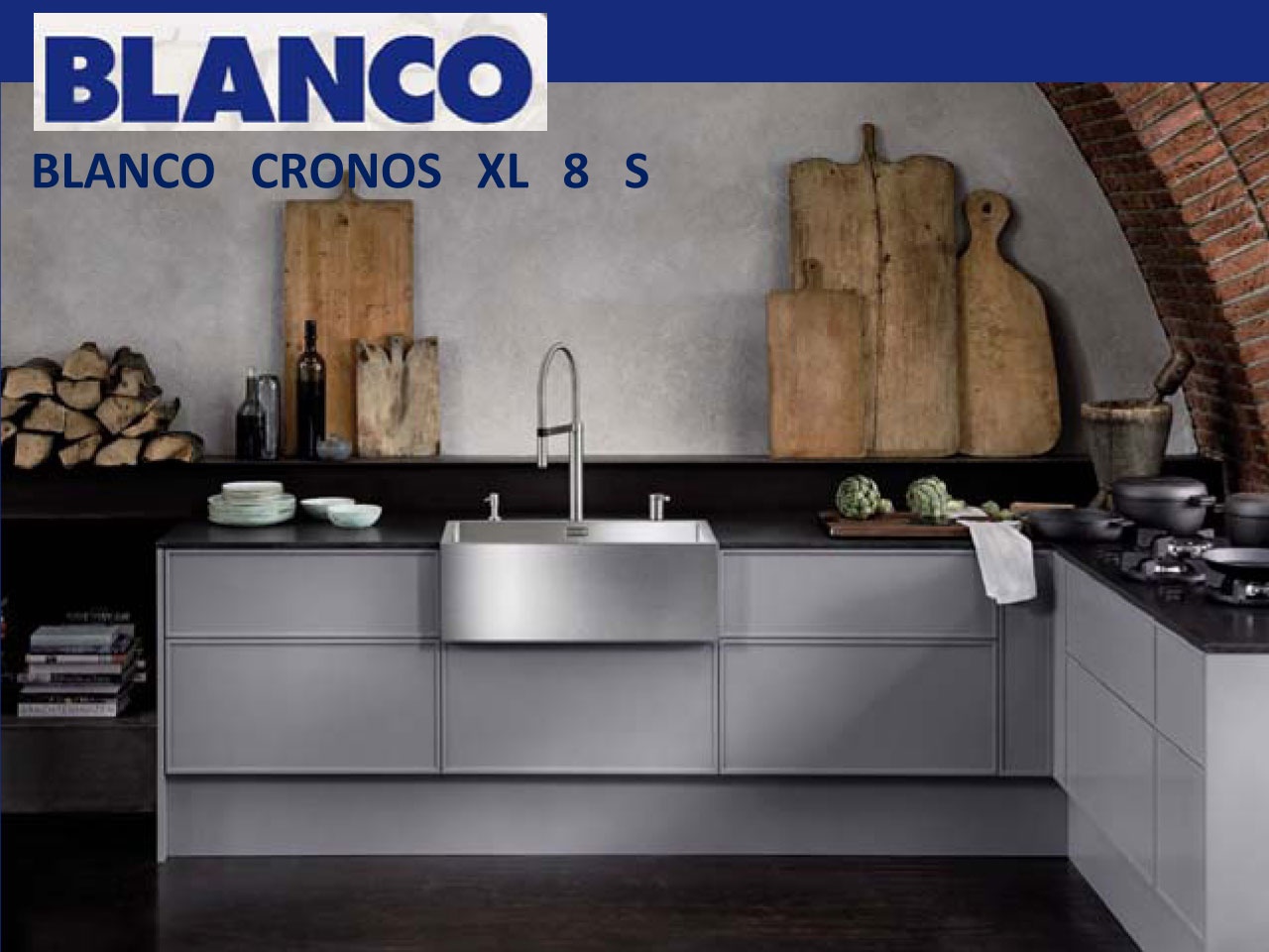 BLANCO présente CRONOS XL 8 S en acier inoxydable