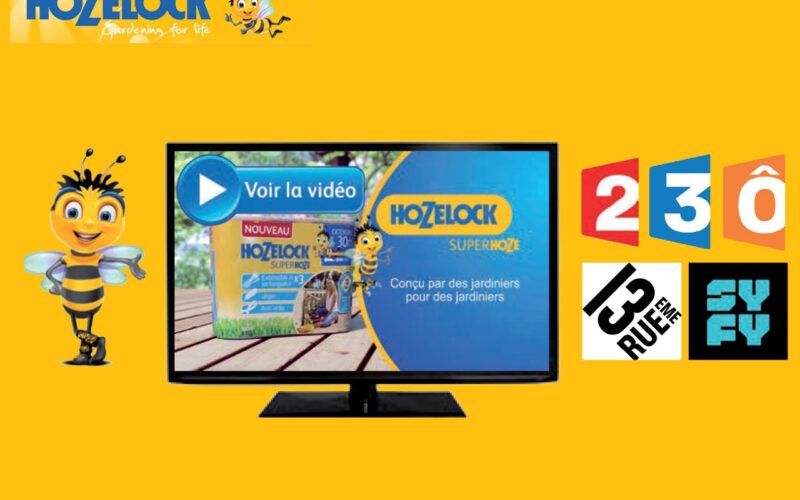 Le dévidoir Auto Reel et le tuyau Superhoze HOZELOCK, se mettent en scène en TV
