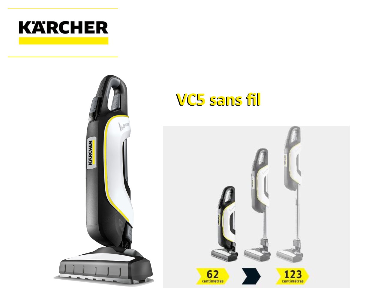 L’aspirateur VC5 de Kärcher disponible en version sans fil