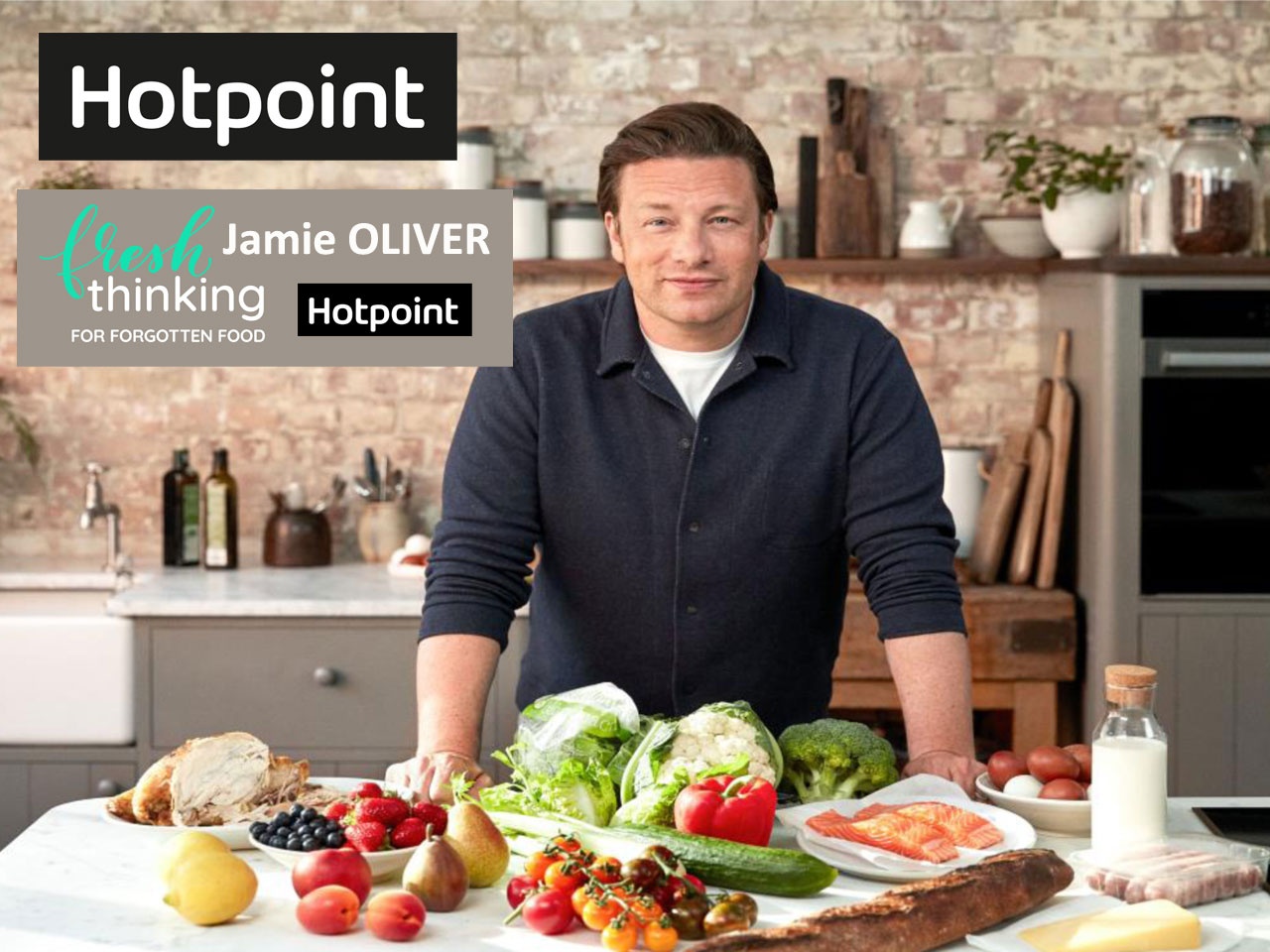 Hotpoint lance pour lutter contre le gaspillage « Fresh Thinking for Forgotten Food » avec le célèbre chef Jamie Oliver