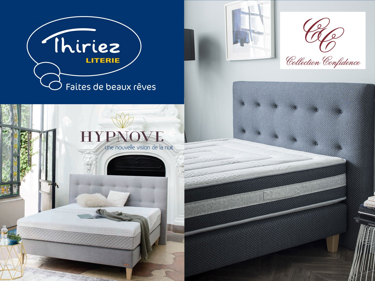 Thiriez Literie dévoile sur EspritMeuble, sa nouvelle collection CONFIDENCE