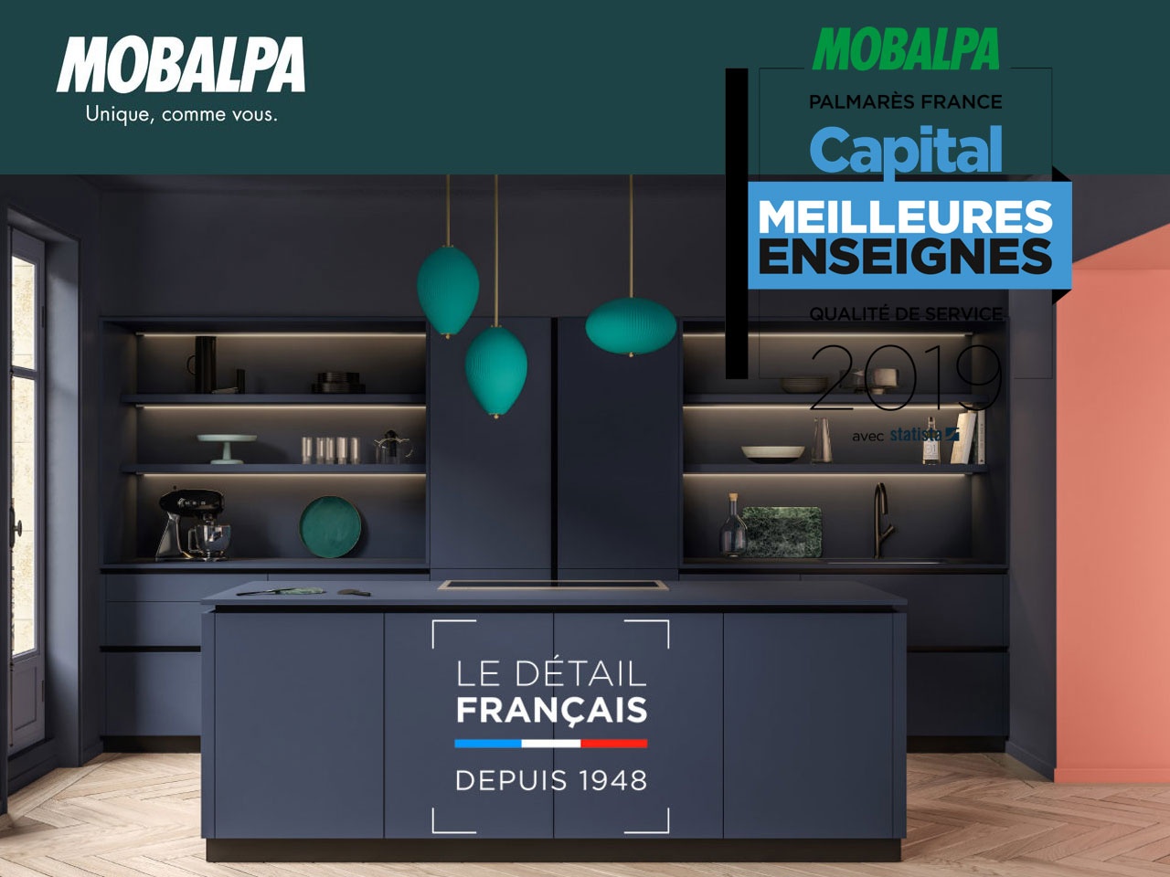 MOBALPA pour la 3ème année consécutive est dans le palmarès Capital des « Meilleures enseignes 2019 »