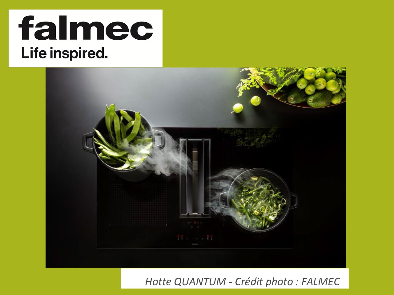 Falmec enrichit sa gamme de hottes de plan avec Quantum