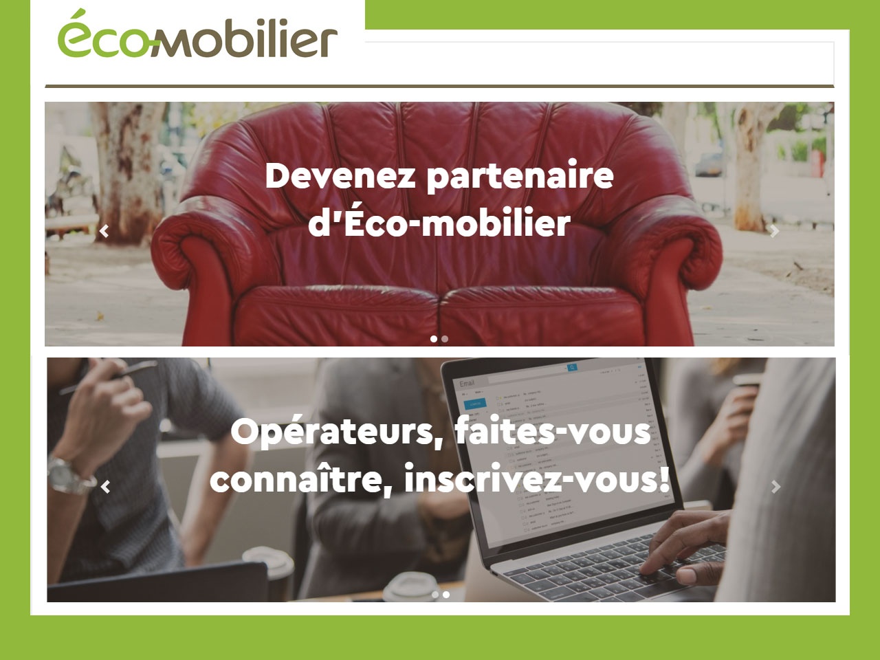 éco-mobilier lance sa campagne 2019 d’appels d’offres sur de nouveaux principes