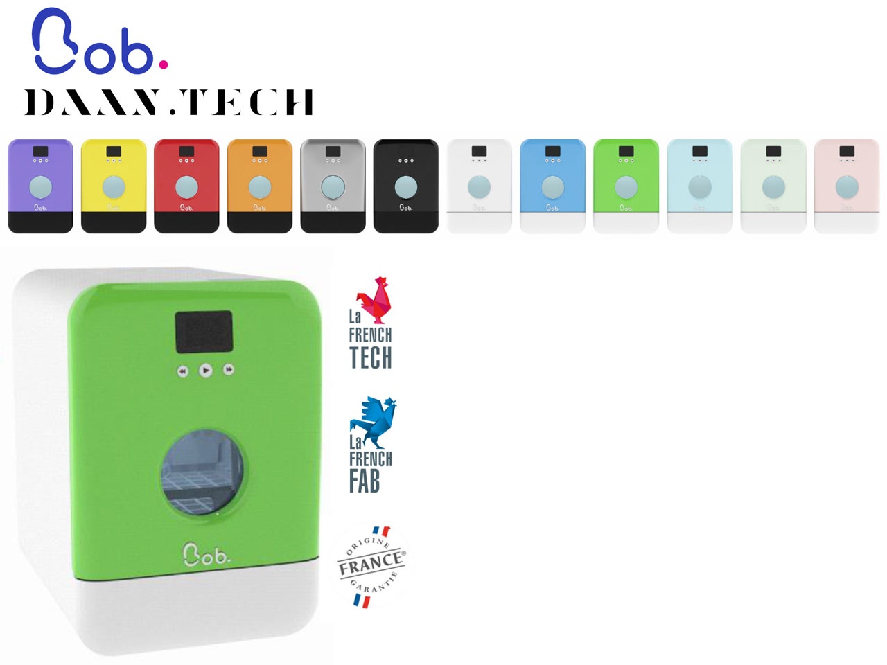 BOB, le mini lave-vaisselle de Daan Technologies, labellisé French Tech, French Lab et Origine France Garantie