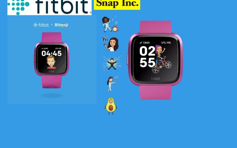 Fitbit et Snap lancent la première clock face Bitmoji sur les montres connectées Fitbit !