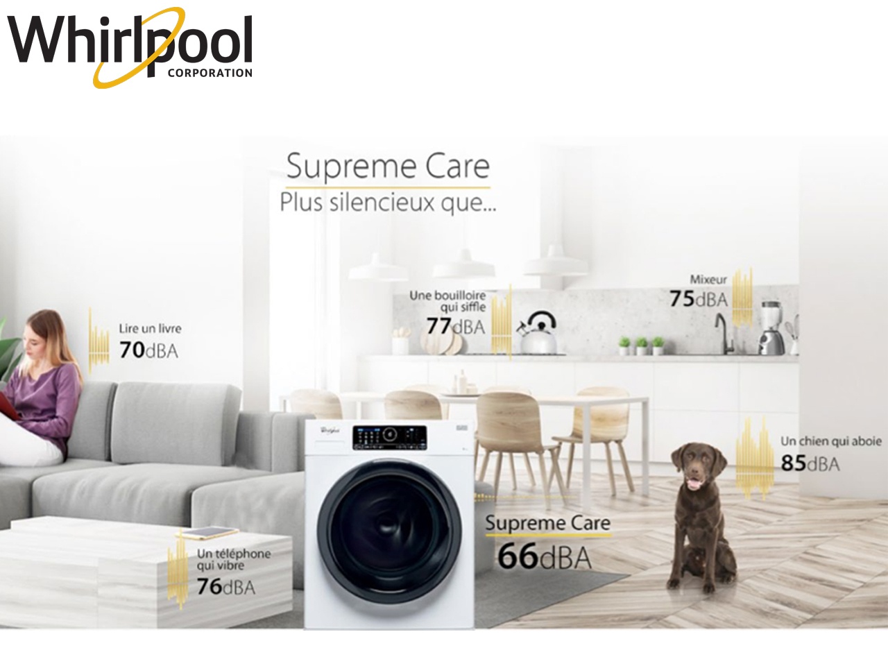 Whirlpool met le silence à  l’honneur avec sa nouvelle campagne Supreme Care