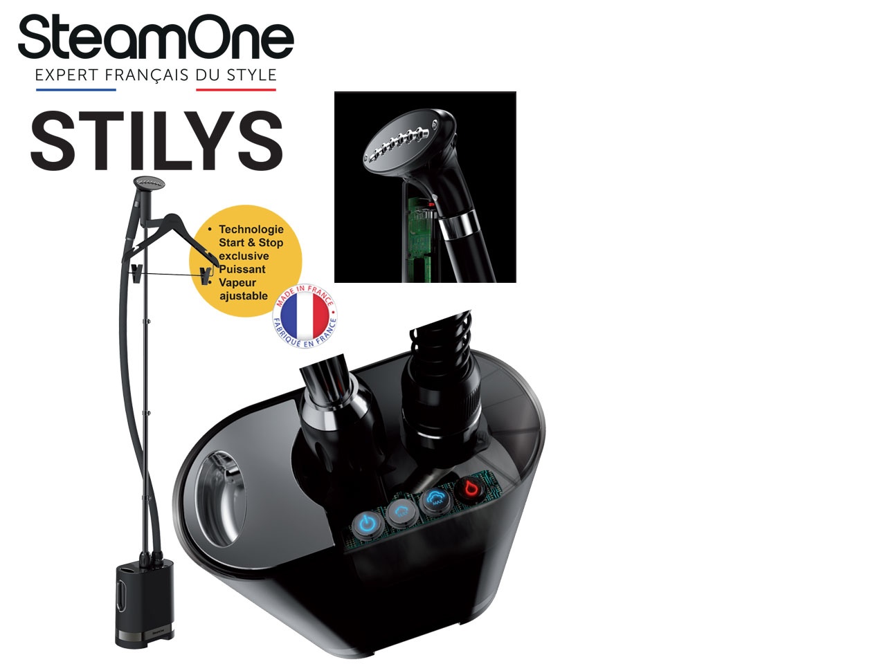 SteamOne arrive avec une innovation exclusive Made in France :STILYS  Start & Stop !