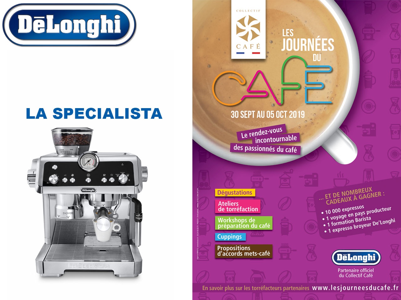 De’Longhi, Partenaire Officiel du Collectif Café et des Journées du Café !