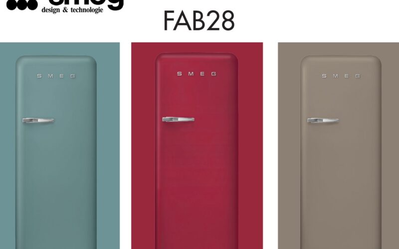 Smeg pare ses réfrigérateurs FAB28 de 3 nouveaux coloris tendances