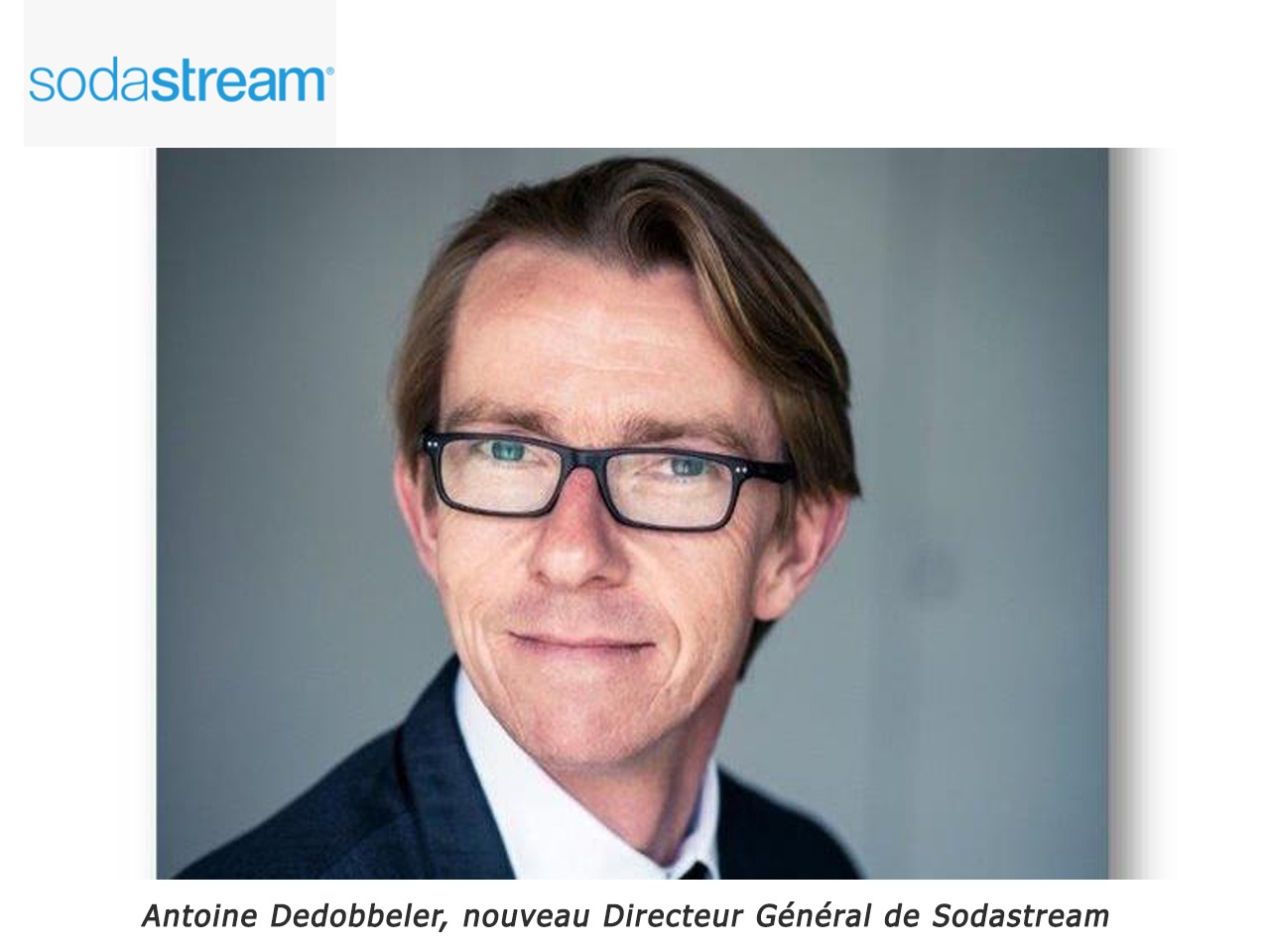 Antoine Dedobbeler nommé Directeur Général de SodaStream France