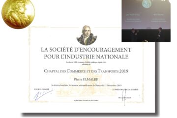 Pierre ELMALEK, Président du Groupe Maison de la Literie, récompensé par le Prix CHAPTAL, Catégorie Commerces et Transports