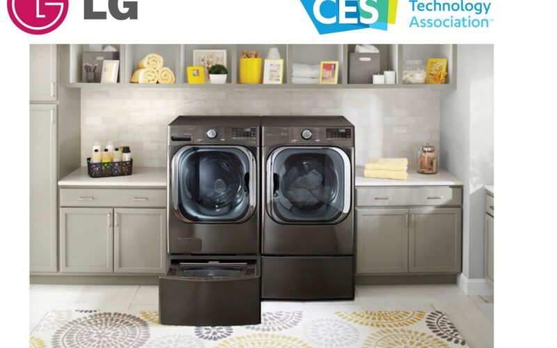 LG a dévoilé au CES une nouvelle génération de lave-linge dotée de l’intelligence artificielle