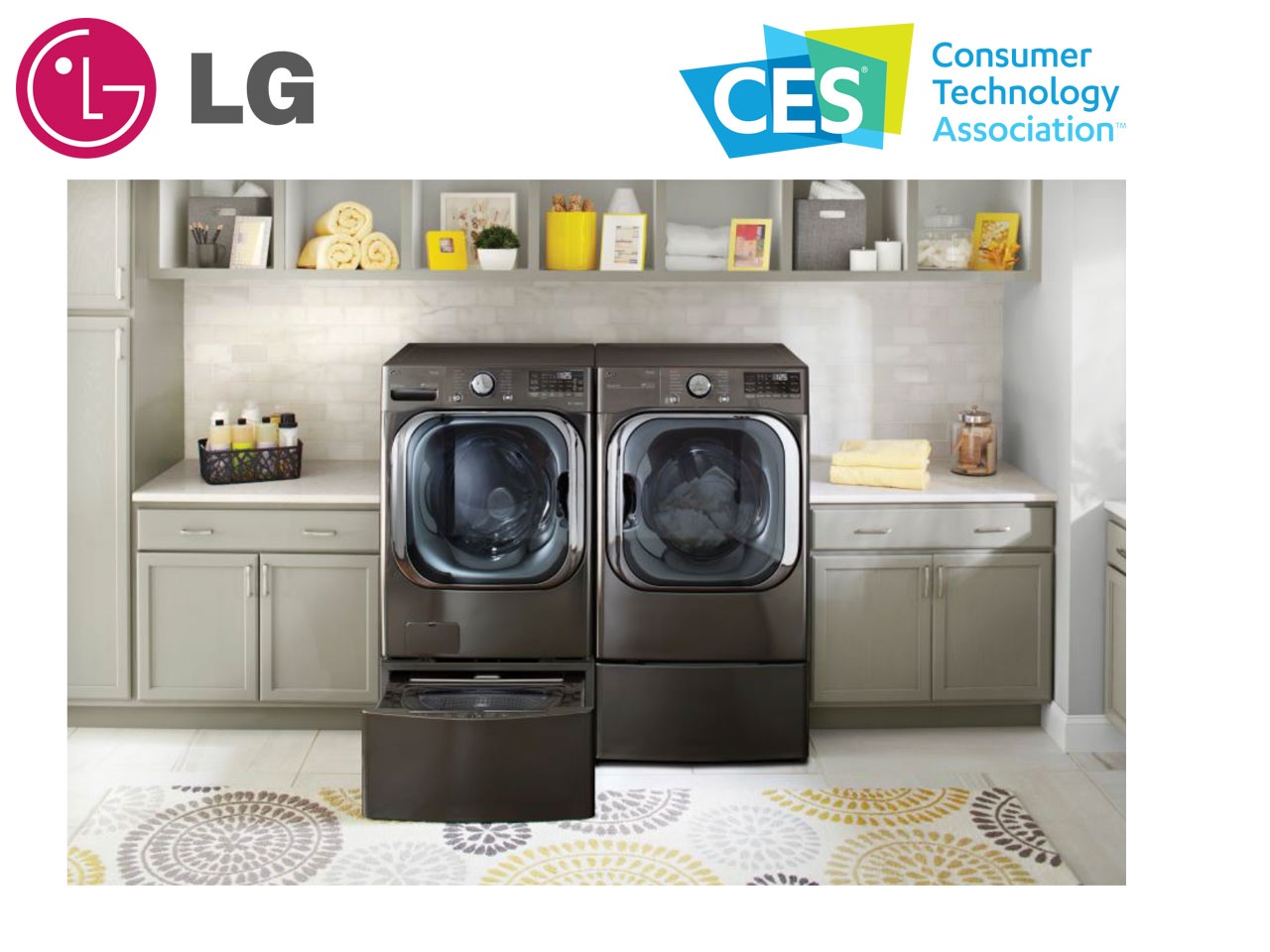 LG a dévoilé au CES une nouvelle génération de lave-linge dotée de l’intelligence artificielle