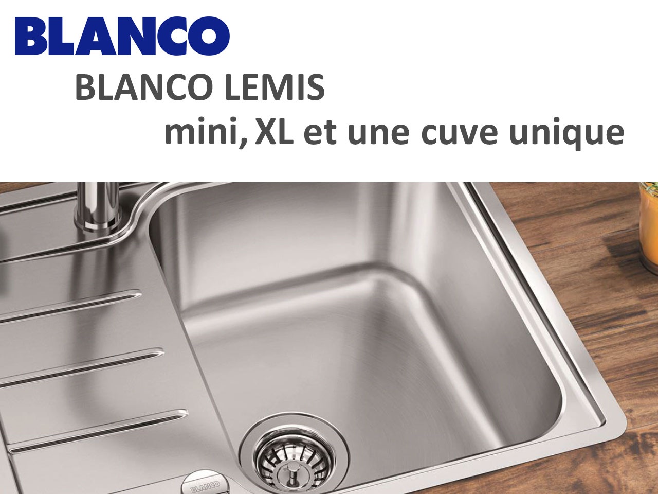 BLANCO : trois nouveaux éviers pour la gamme Blanco LEMIS