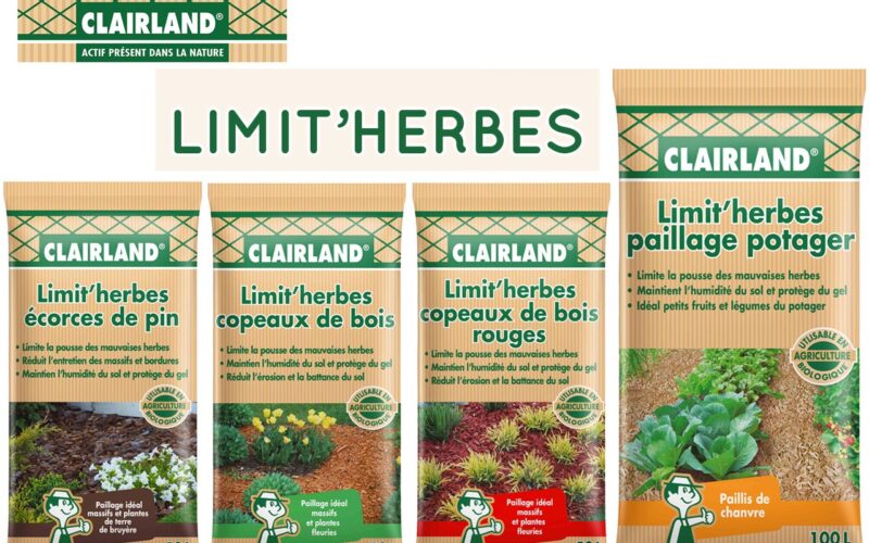 CLAIRLAND présente LIMIT’HERBES, sa nouvelle gamme de paillage