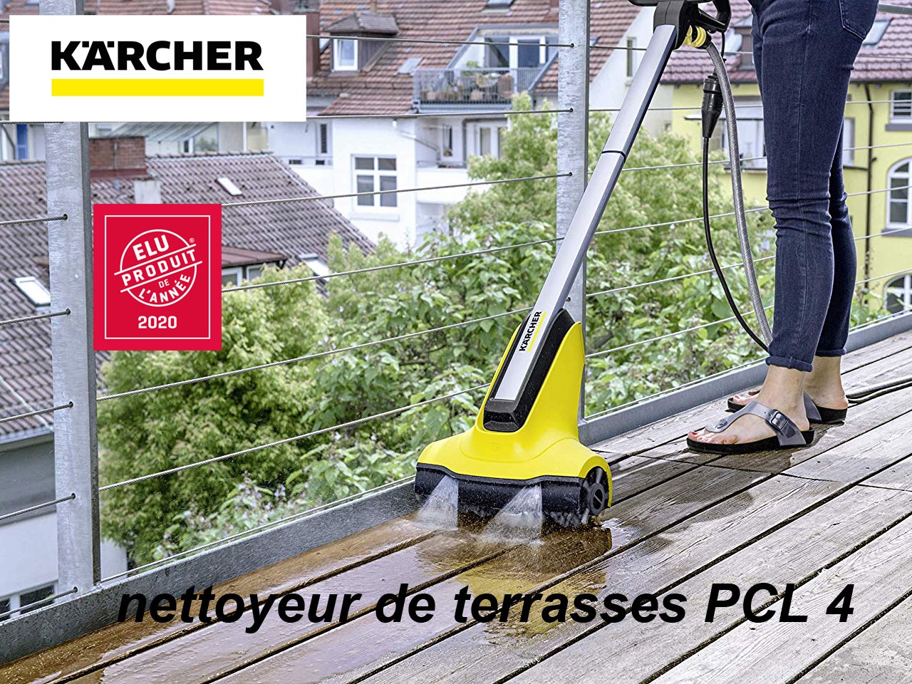 Kärcher reçoit le Prix « élu produit de l’année 2020 » pour le PCL 4, son nettoyeur de terrasses.