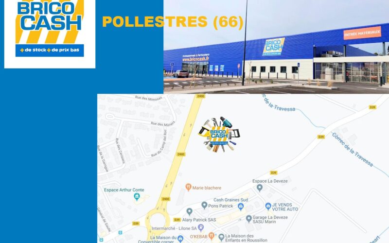 Brico Cash (Groupement Les Mousquetaires) ouvre son 37ème dépôt à  Pollestres (66)