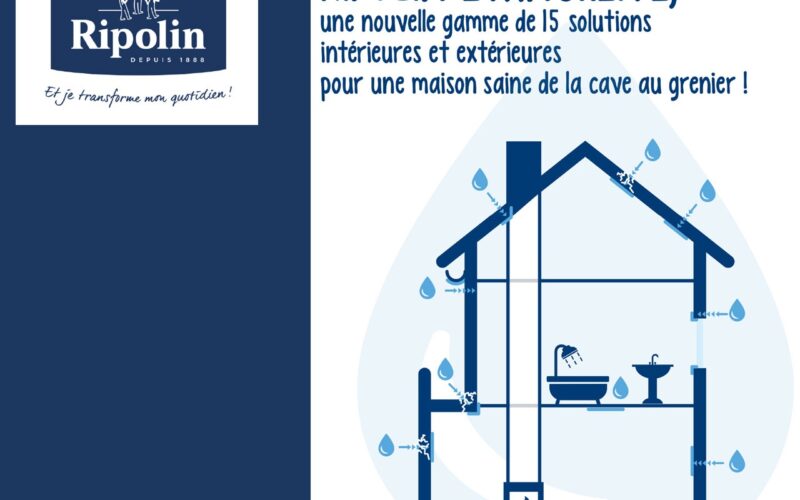 Ripolin étanchéité : une nouvelle gamme de 15 solutions intérieures & extérieures