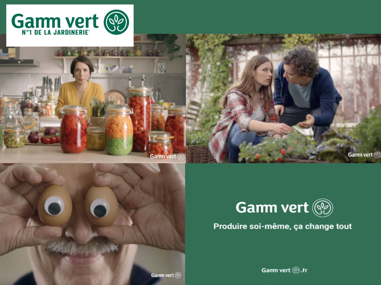 Gamm vert revient en TV avec 3 spots inédits de « Produire soi-même, ça change tout ! »