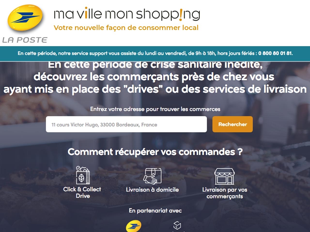 La Poste met à  disposition gratuitement la plateforme « Ma Ville Mon Shopping »