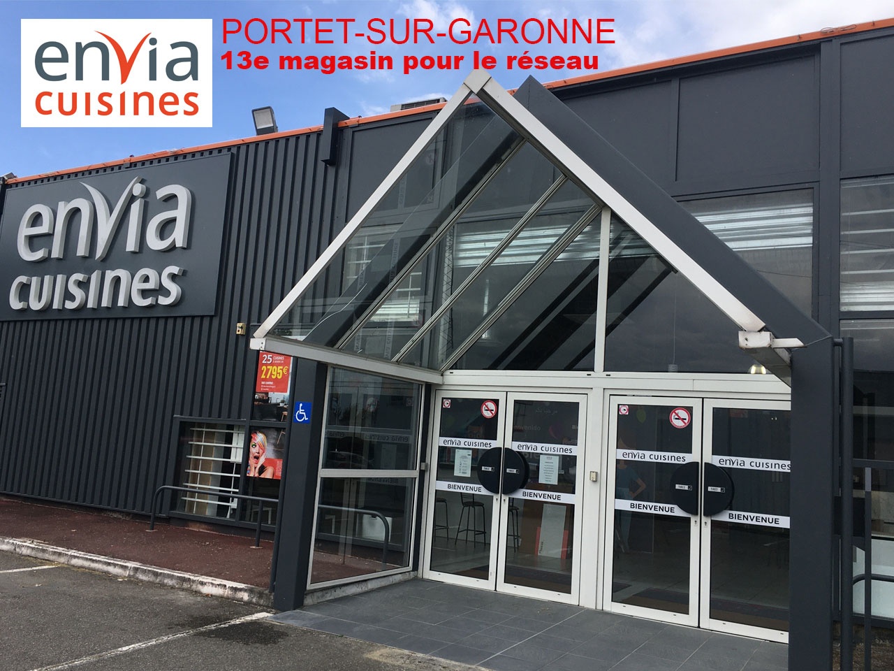Le réseau Envia Cuisines ouvre son 13ème magasin à  Toulouse (Portet sur Garonne)